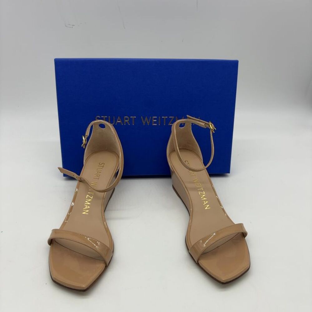 Stuart Weitzman 50 Wedge Sandals in Brown